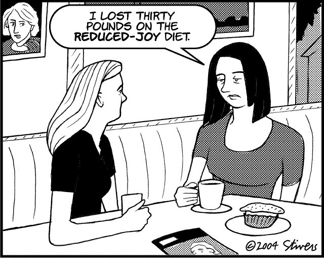 humor cartoon about weight loss and dieting