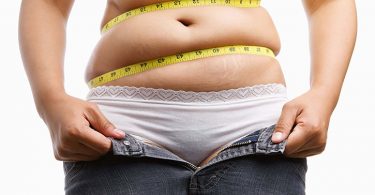 Measuring Tap Around A Woman's Belly Fat
